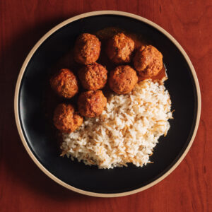 Albóndigas con arroz turco