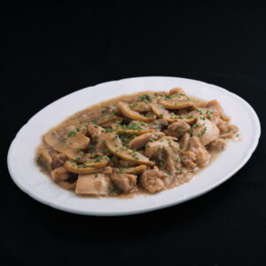 Pollo al champiñón (para 2 comensales)