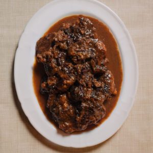 Pechito en salsa de ciruela